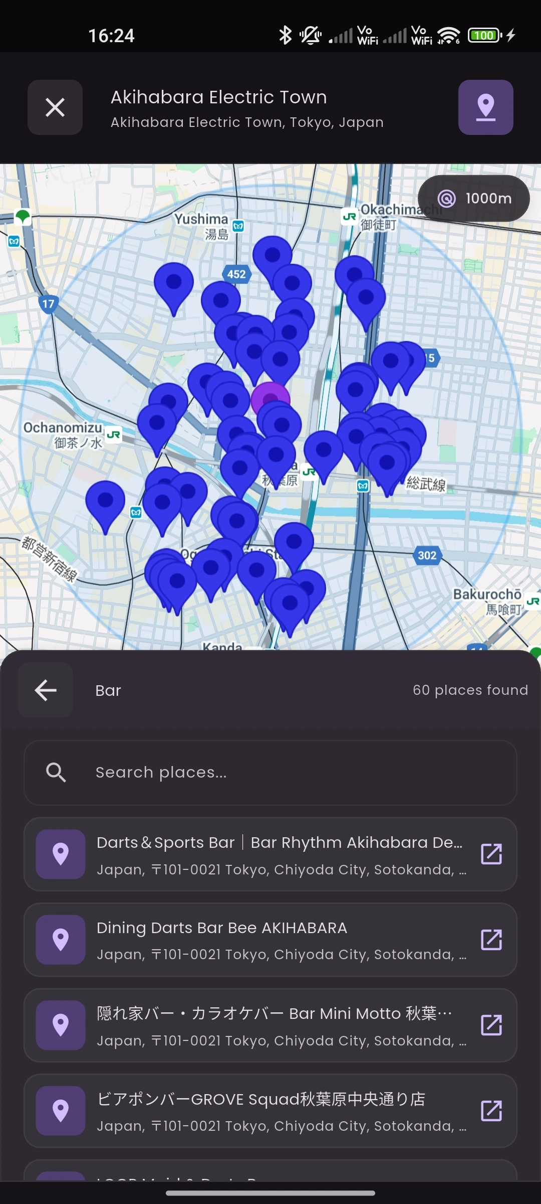 ZoneProbe Map View Insights Interface